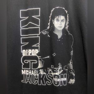 RARE “King of Pop”  Michael Jackson 1958-2009 memorial t-shirt